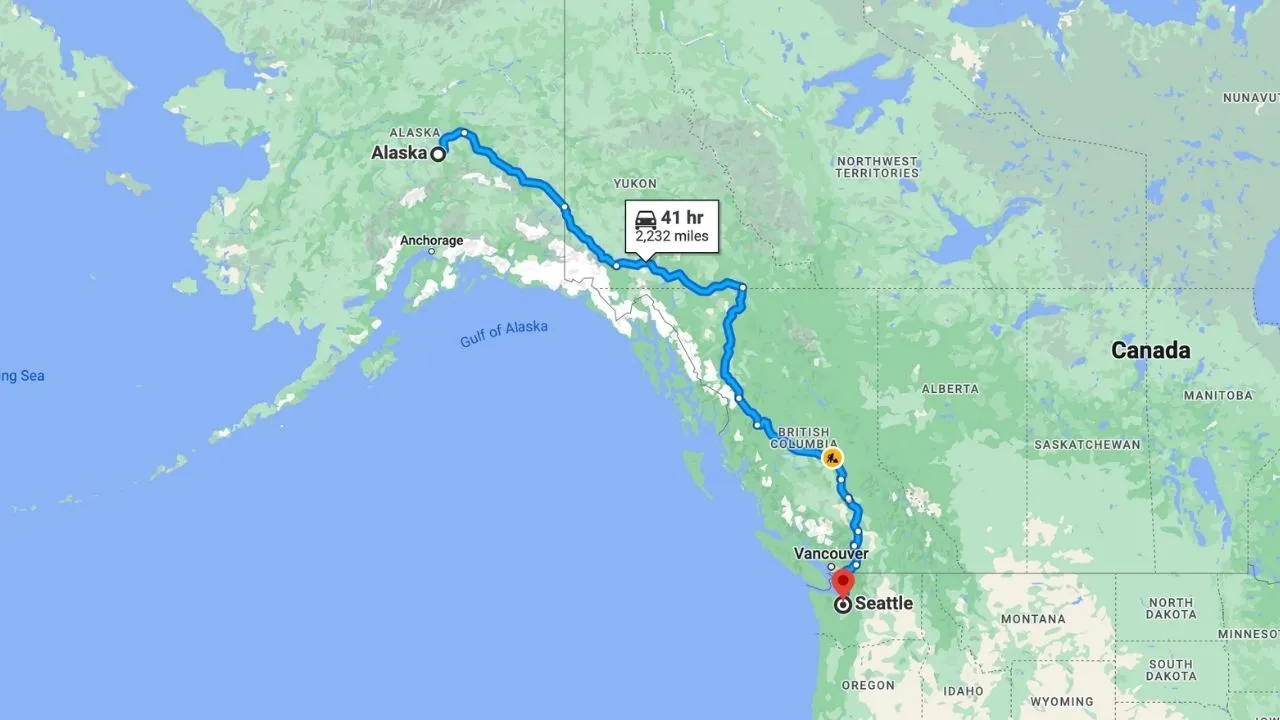Alaska To Seattle Road Trip