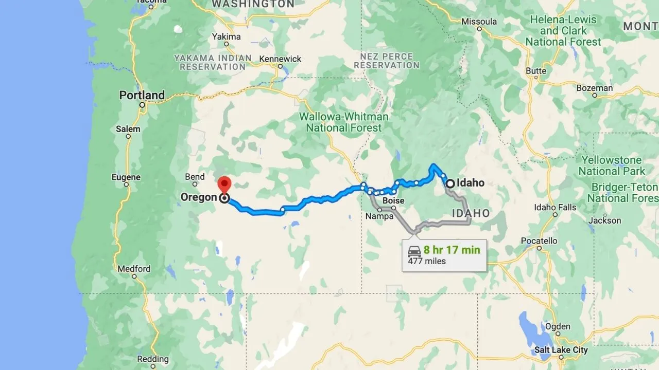 Idaho To Oregon Road Trip