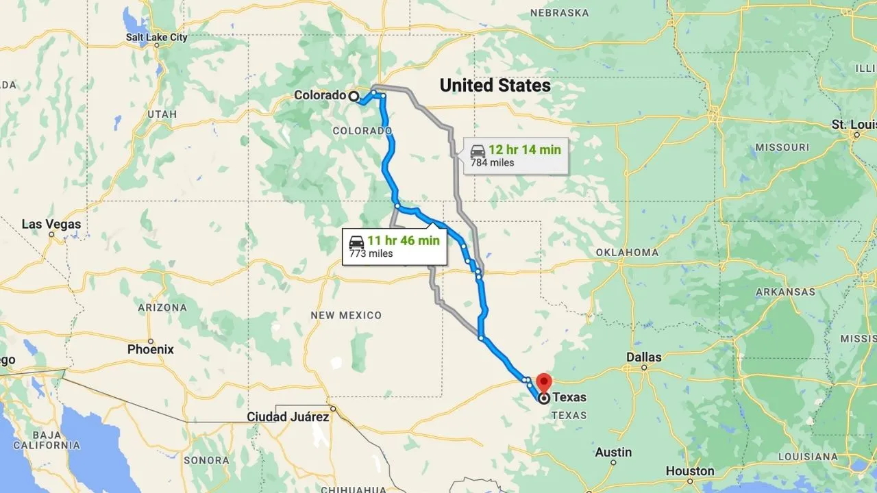 Road Trip From Colorado To Texas