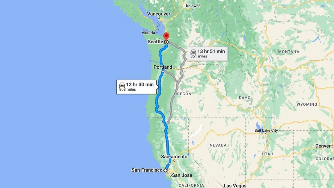 Road Trip From San Francisco To Portland