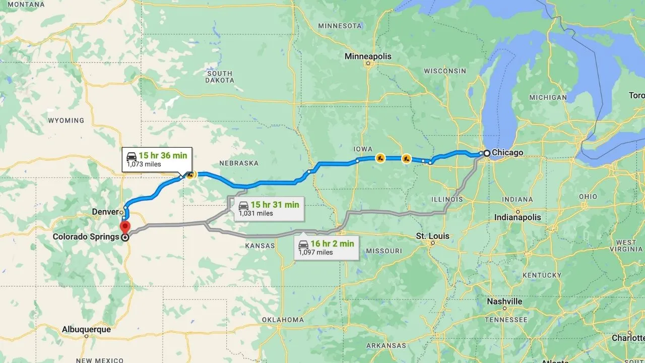 Road Trip From Chicago To Colorado
