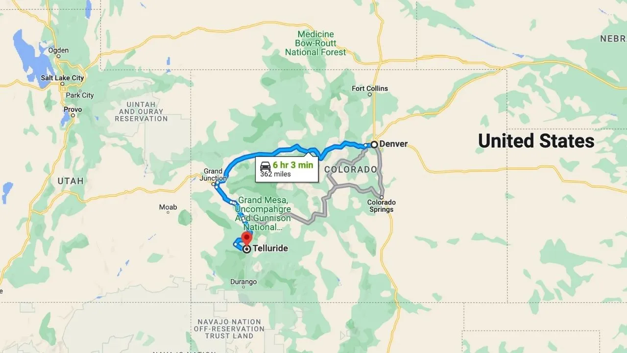 Road Trip From Denver To Telluride