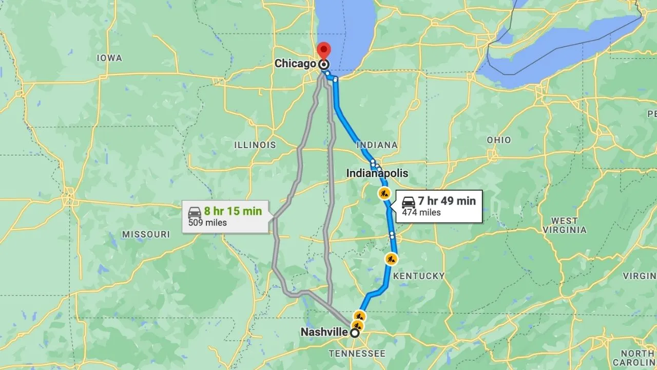 Road Trip From Nashville To Chicago