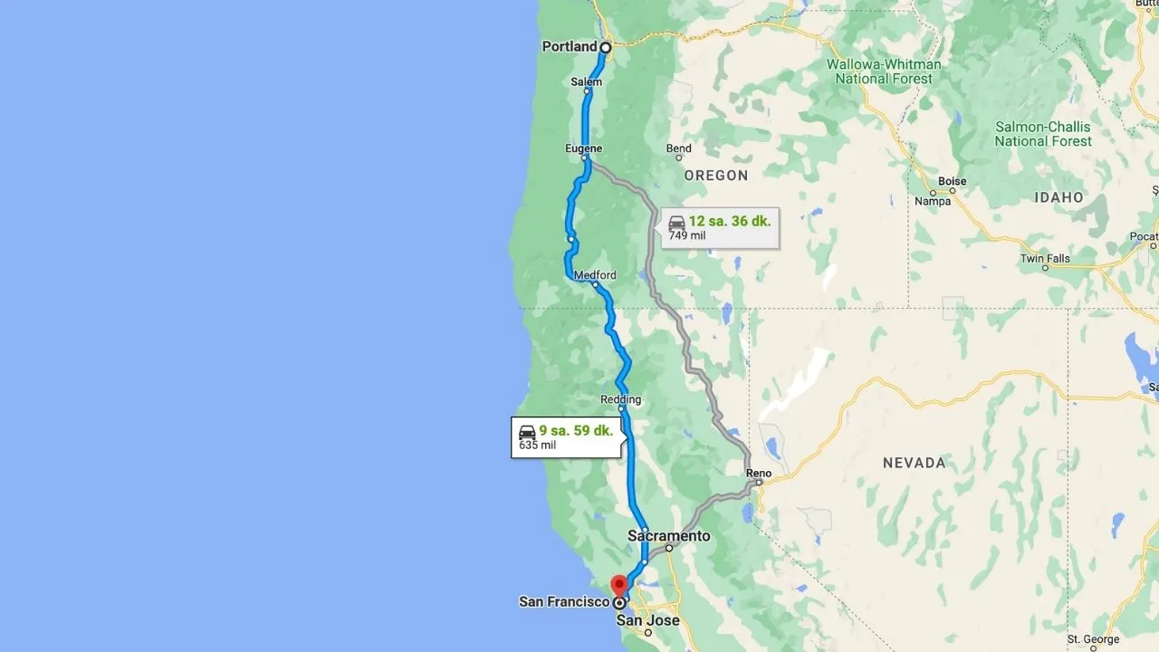Road Trip From Portland To San Francisco