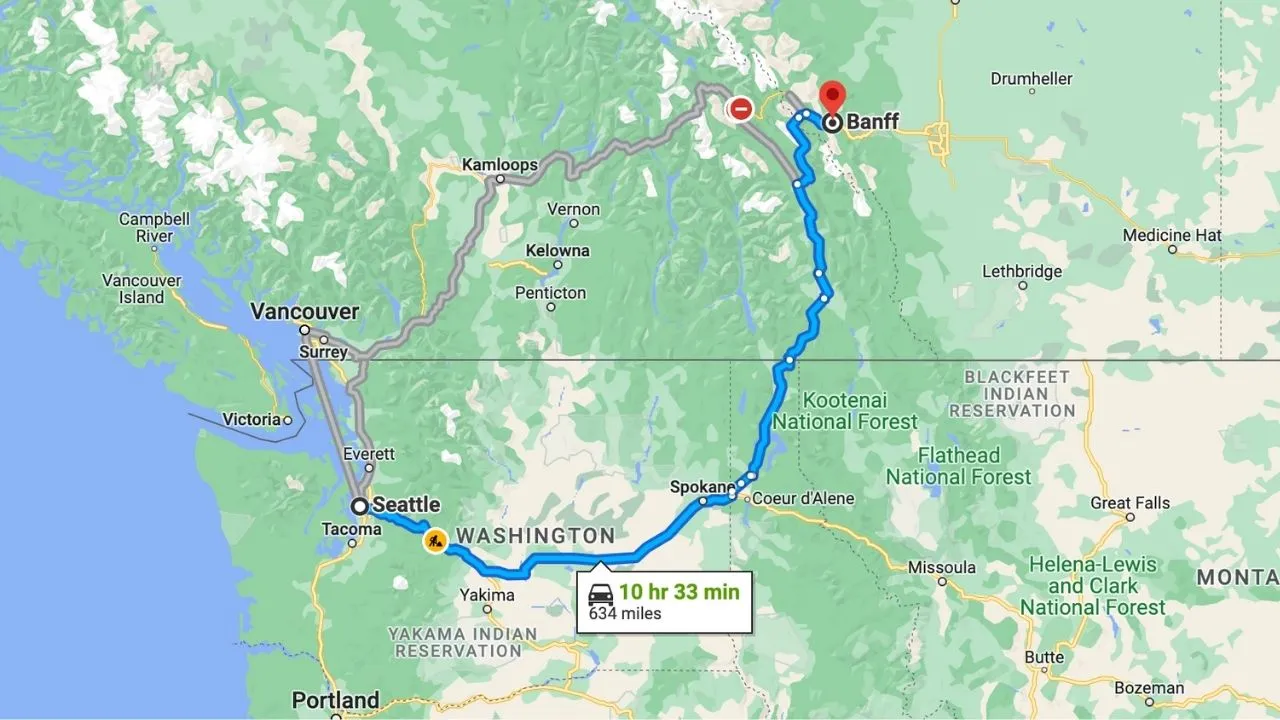Road Trip From Seattle To Banff