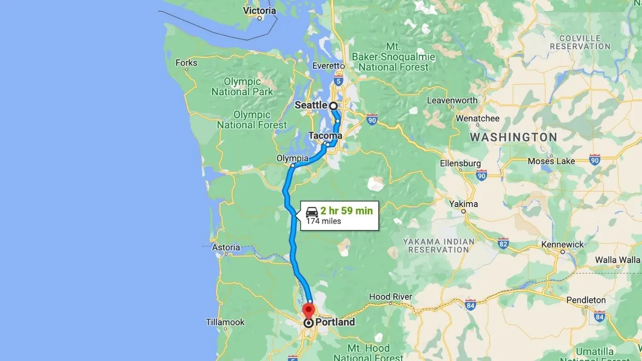 Road Trip From Seattle To Portland