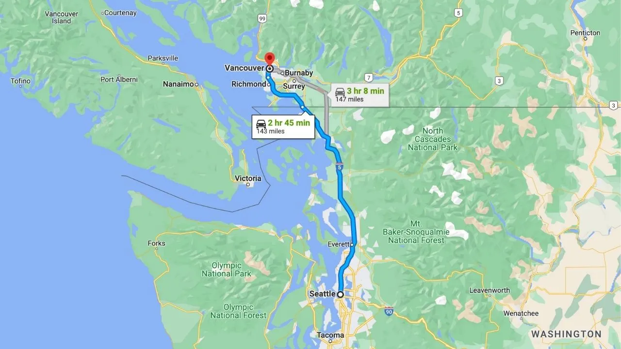 Seattle To Vancouver Road Trip Drive 2023 Edition 