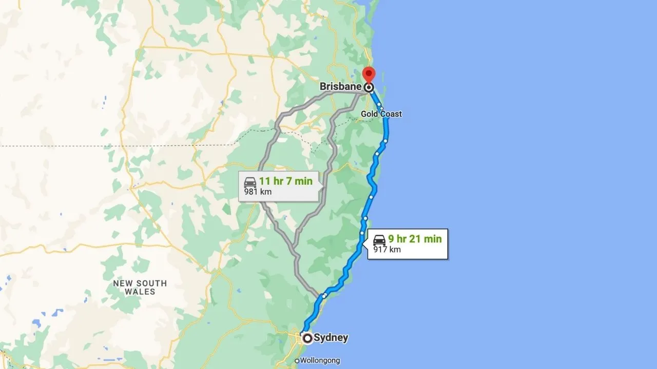 Sydney To Brisbane Road Trip