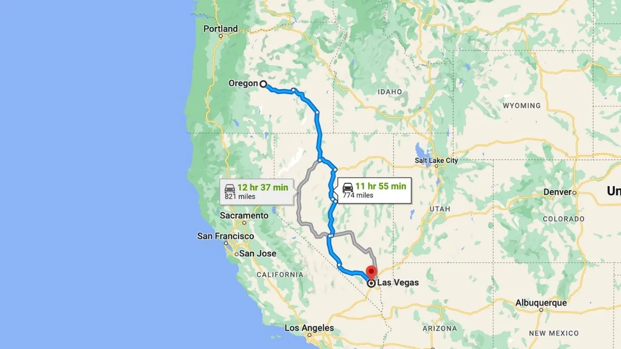 Oregon To Las Vegas Road Trip