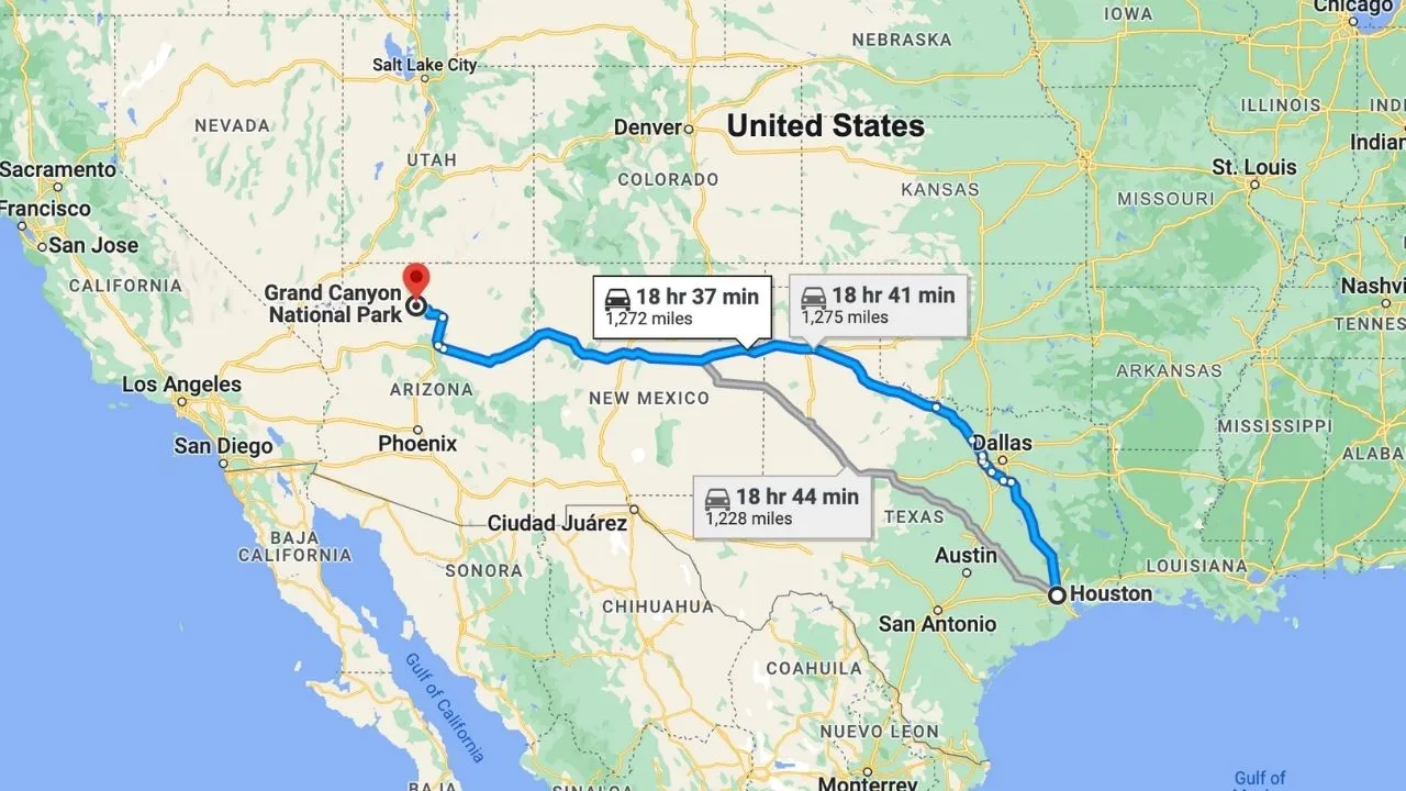 Houston To Grand Canyon Road Trip