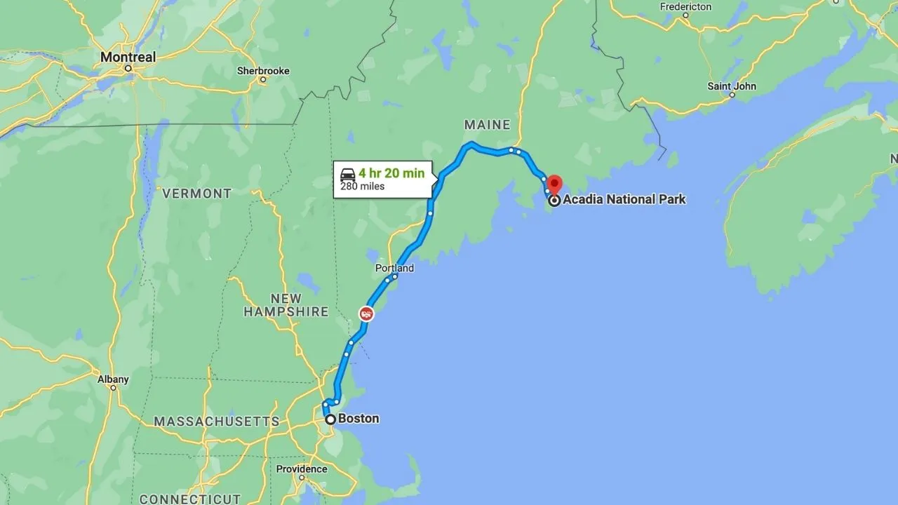 Road trips from boston
