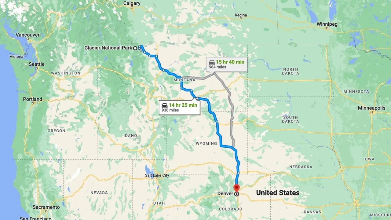 Glacier National Park To Denver Road Trip