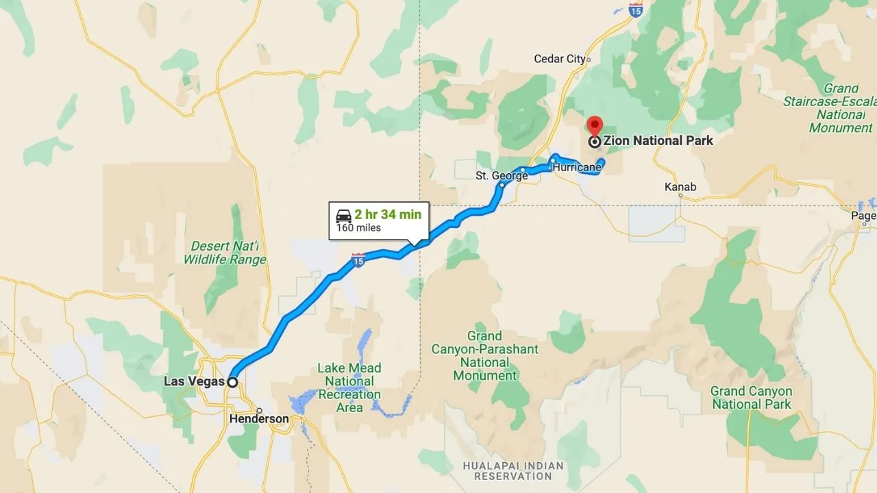 Las Vegas To Zion National Park Road Trip