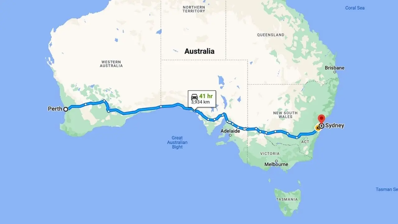 Perth To Sydney Road Trip