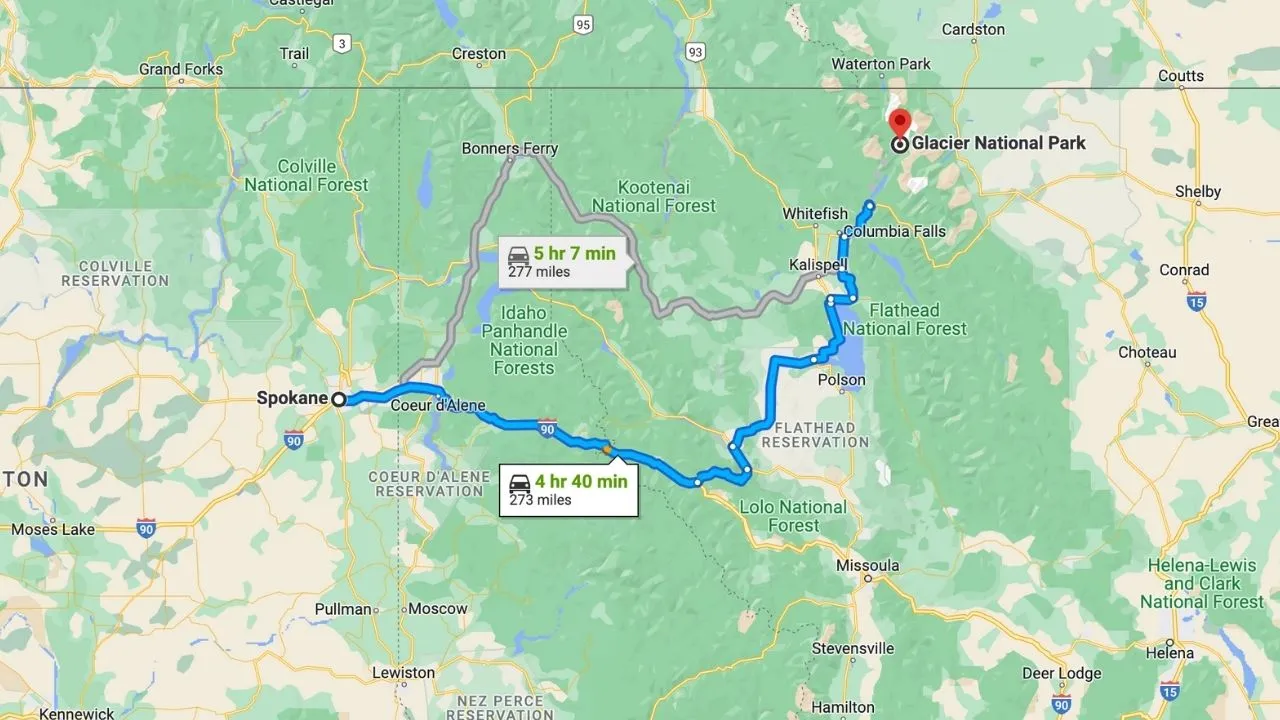 Spokane To Glacier National Park Road Trip