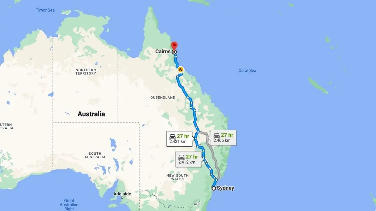Sydney To Cairns Road Trip