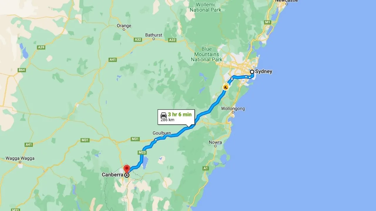 Sydney To Canberra Road Trip