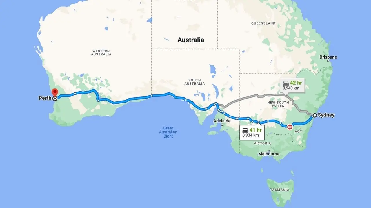 Sydney To Perth Road Trip