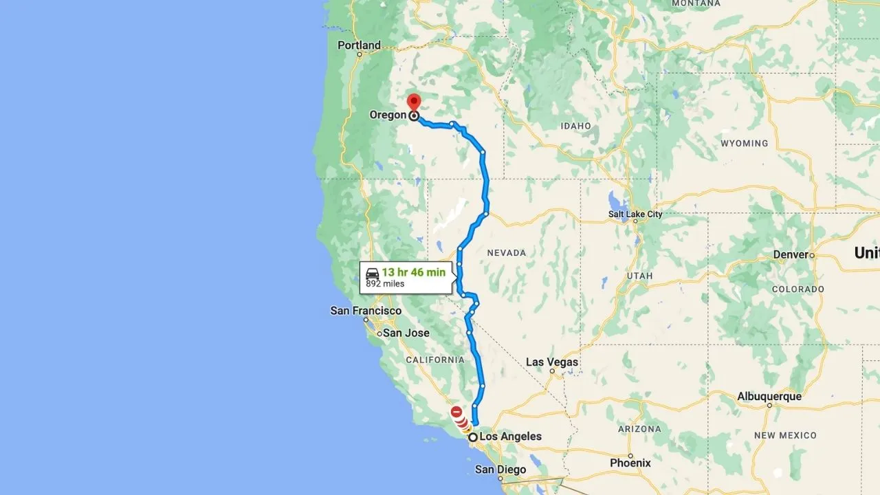 Los Angeles To Oregon Road Trip
