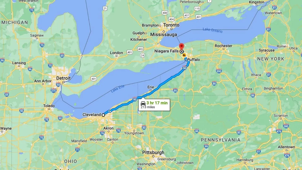 Cleveland To Niagara Falls Road Trip
