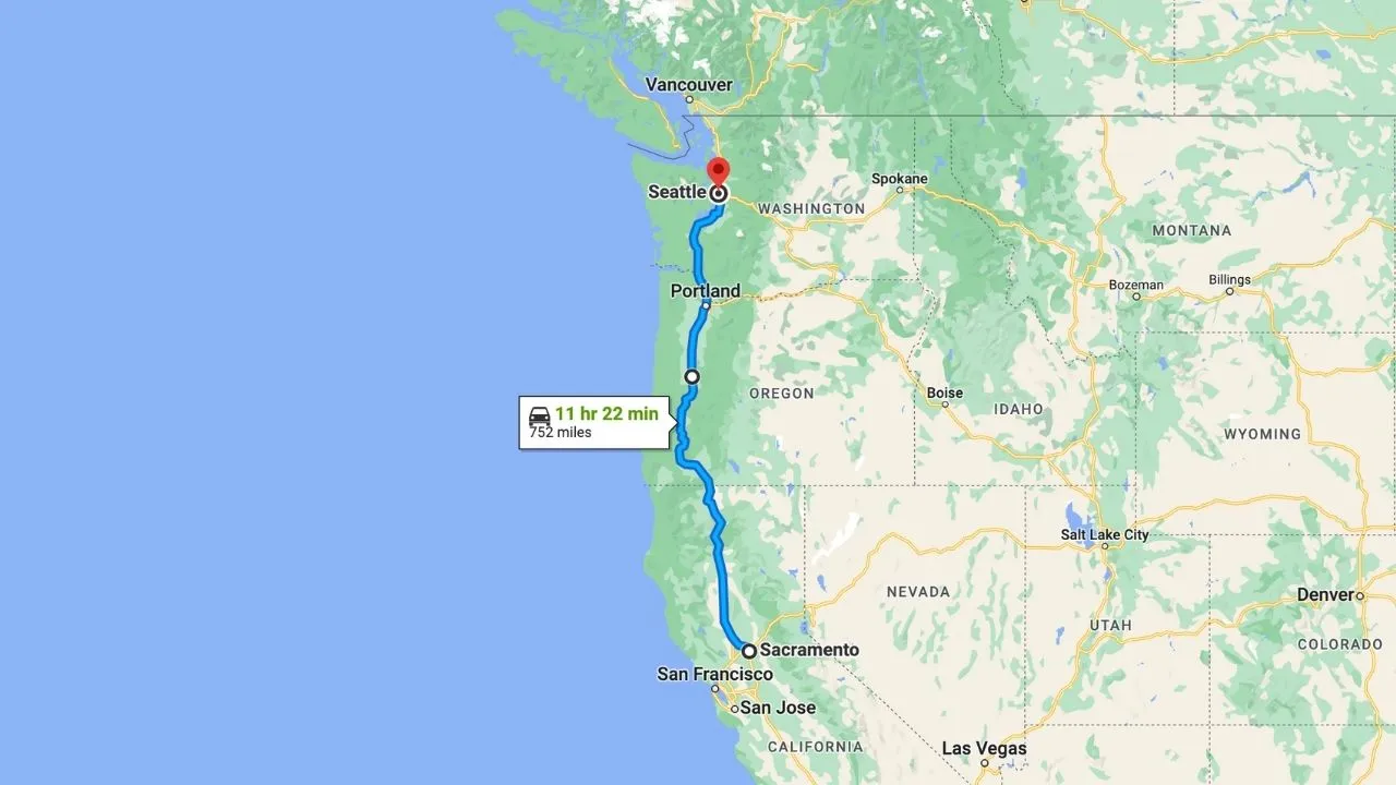 Sacramento To Seattle Road Trip