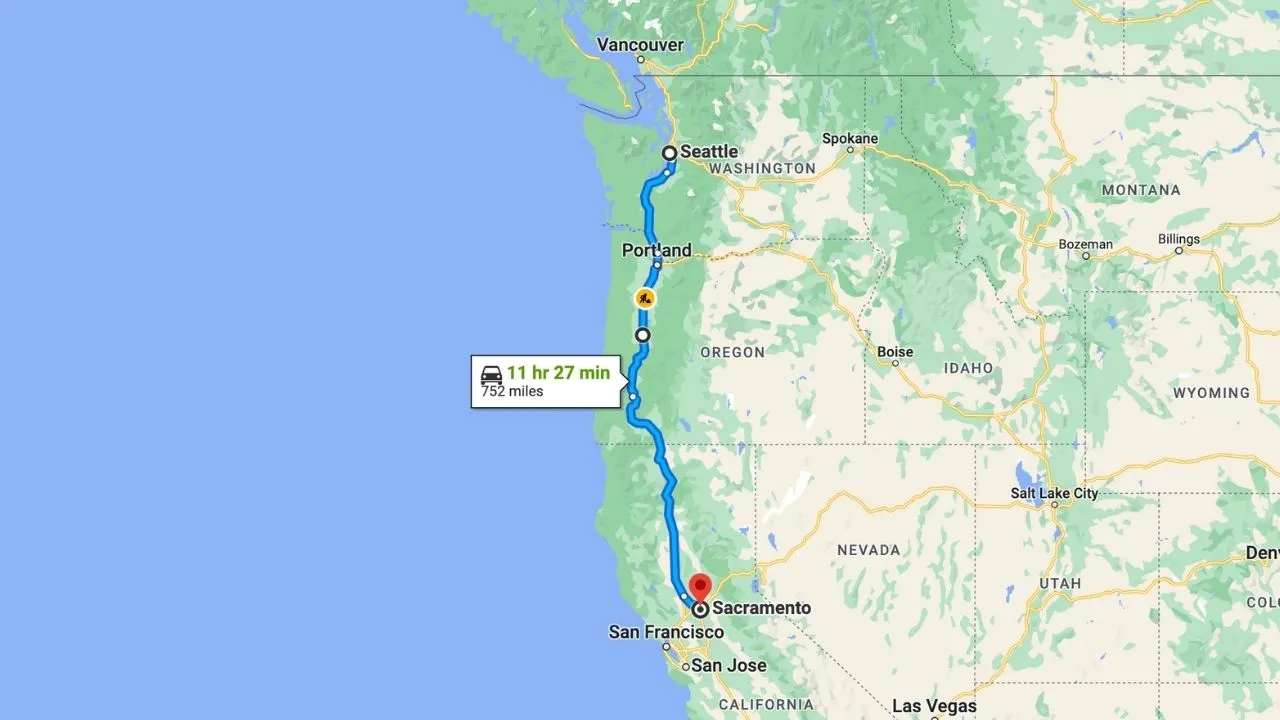 Seattle To Sacramento Road Trip